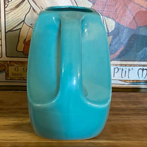 Vintage Fiesta Turquoise Disk Pitcher Fiesta Ware 7” - Picture 6 of 14